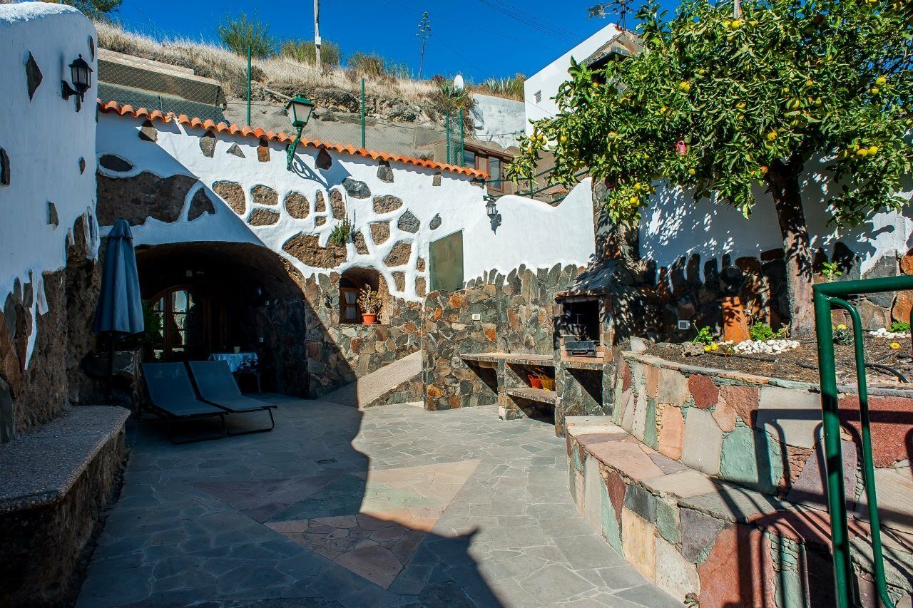 Casa Cueva El Mimo Guest House Artenara Eksteriør bilde